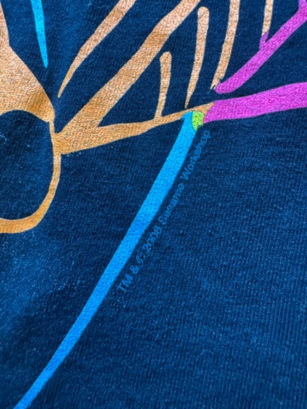 Sesame Street Bert & Ernie Neon Graphic T-Shirt XL - 2008 Mighty Fine - Picture 4 of 10